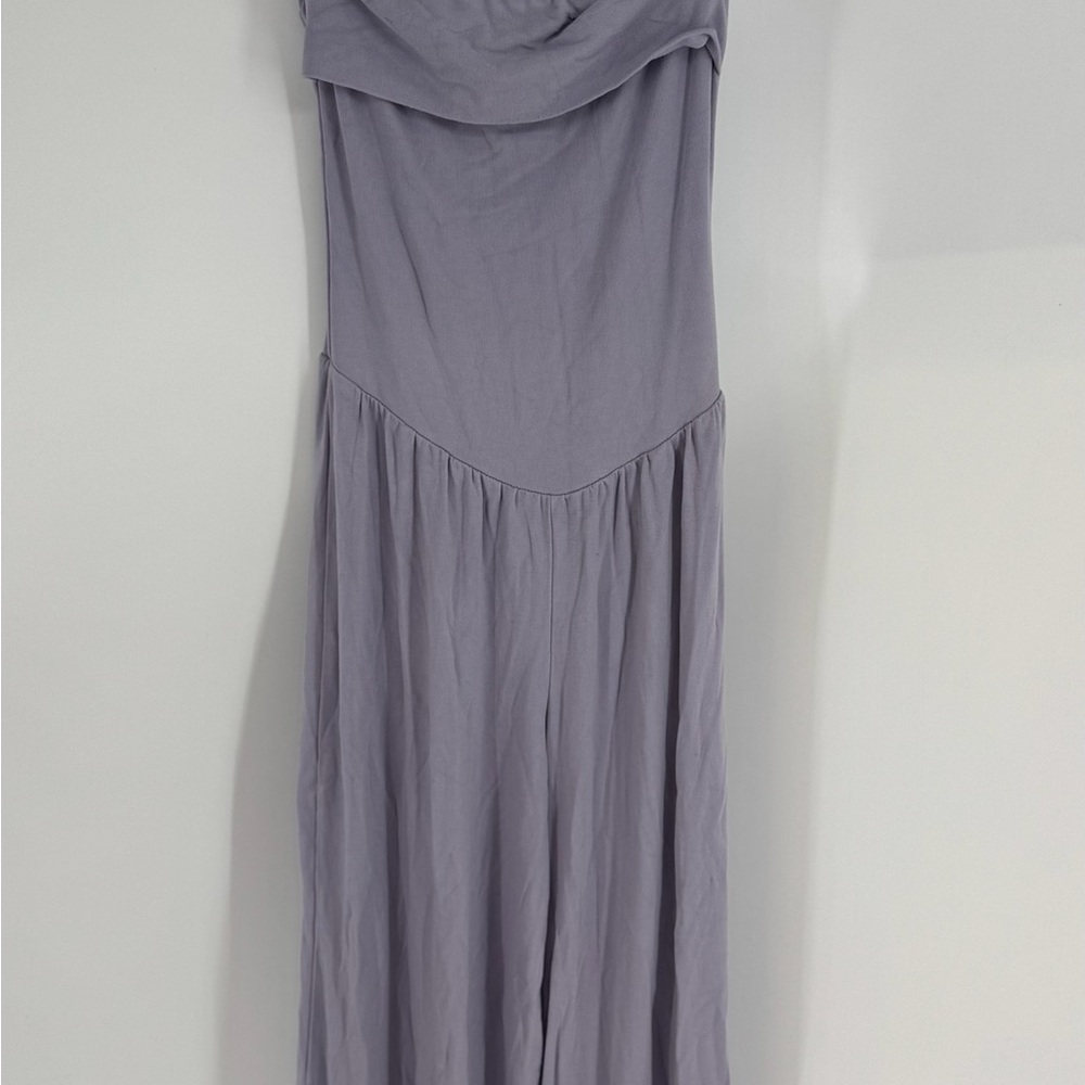 Darong Adjustable Strap Drop Waist Lavdener Viral Foldovert Wide Leg Jumpsuit